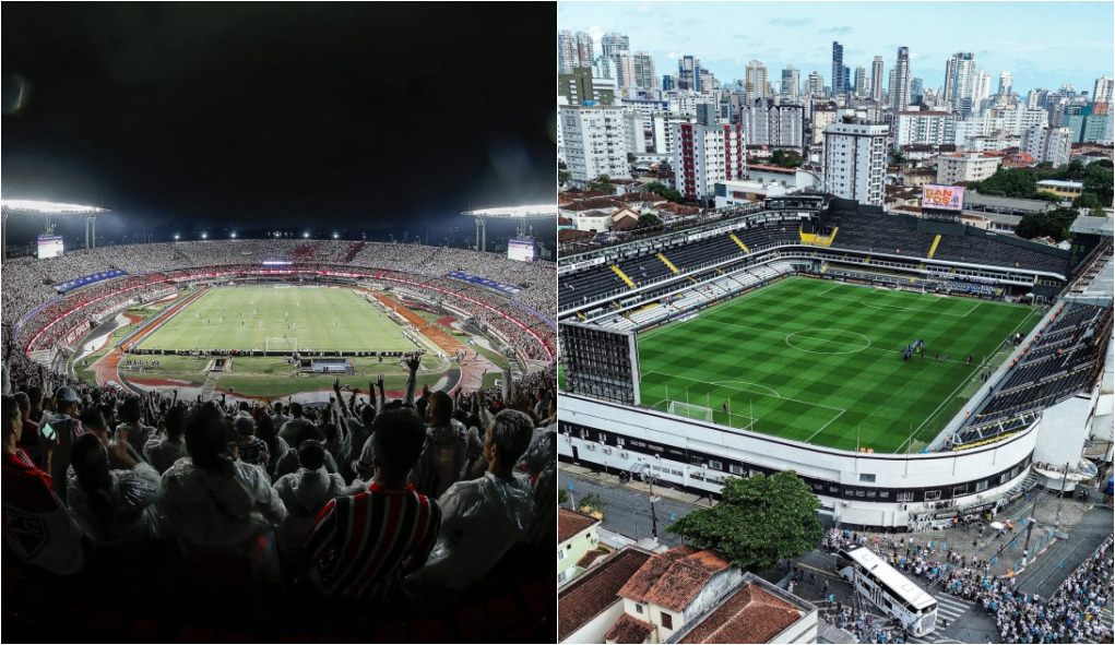 Santos mira torcedor da capital e terá 3 jogos no Morumbi, enquanto São Paulo jogará na Vila