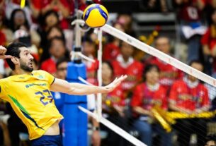 Seleção masculina de vôlei vence Japão e confirma vaga na fase final da Liga das Nações