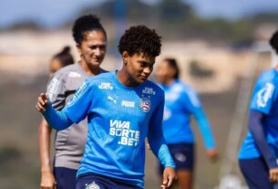 Treino do time feminino do Bahia