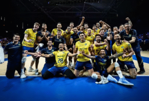 Brasil vira sobre a Eslovênia e garante medalha de bronze na Liga das Nações de vôlei