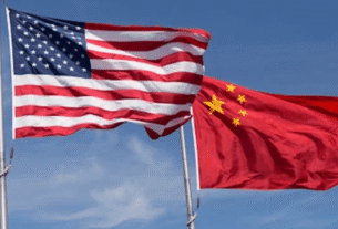 Bandeiras EUA China