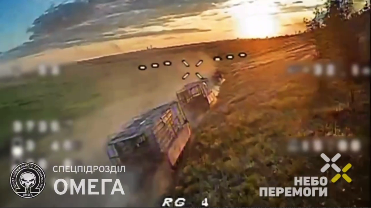Drones de FPV ucranianos garantem 'recepção infernal' para coluna blindada russa