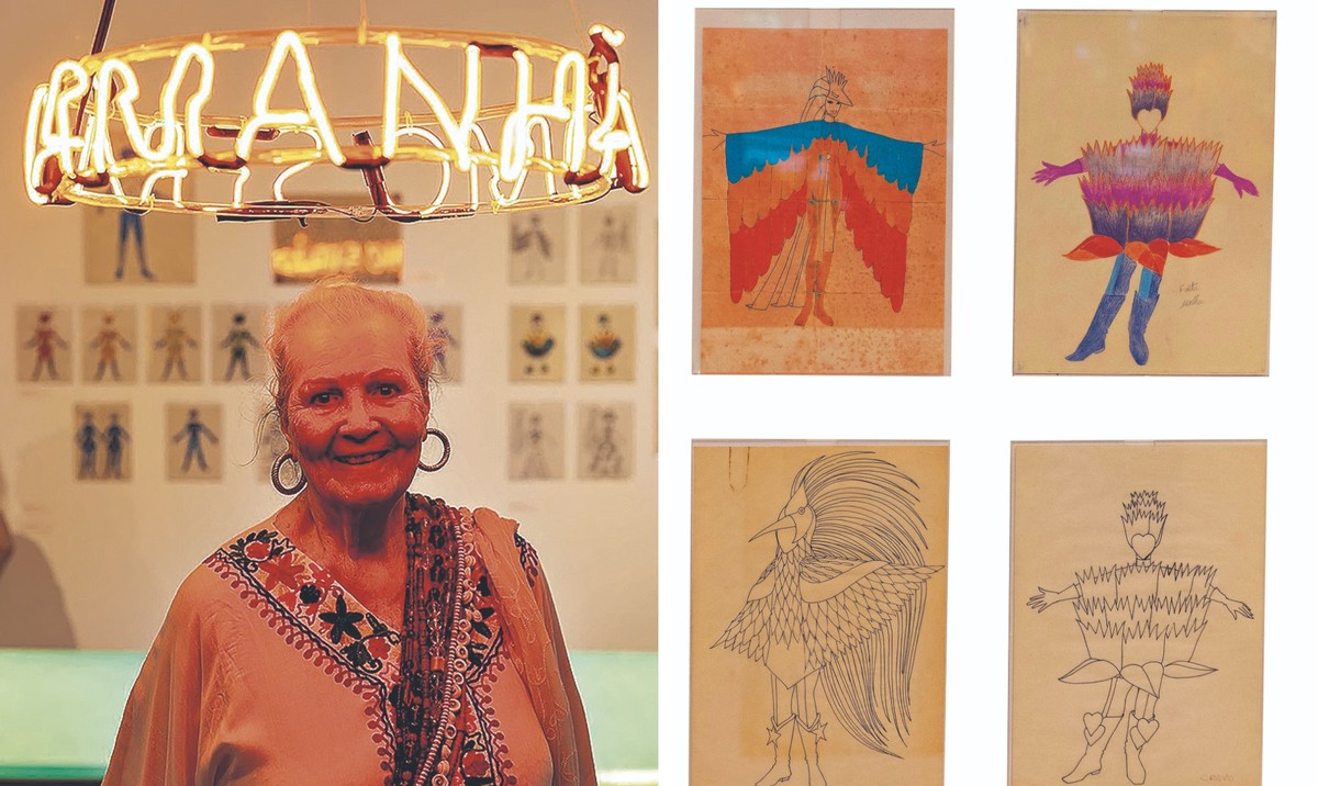 Família e amigos buscam destino para acervo da carnavalesca Maria Augusta, que inclui fantasias, croquis e objetos históricos