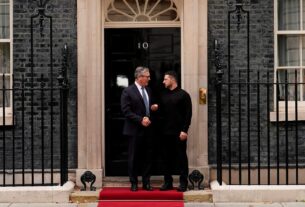 Zelensky visita Starmer em Downing Street